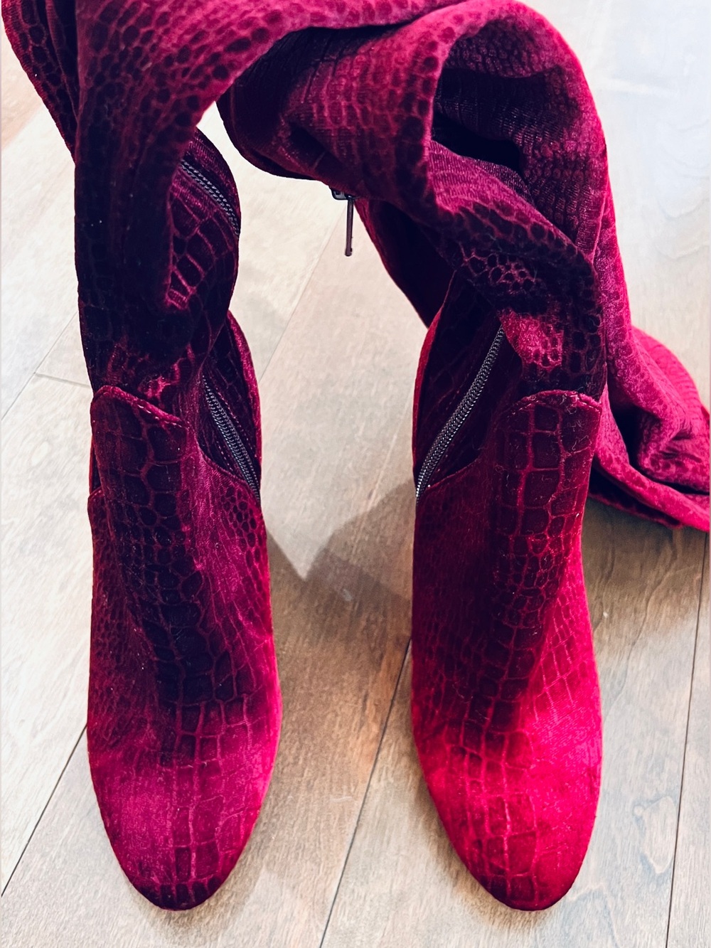 Aldo Women’s Burgundy Knee Boots